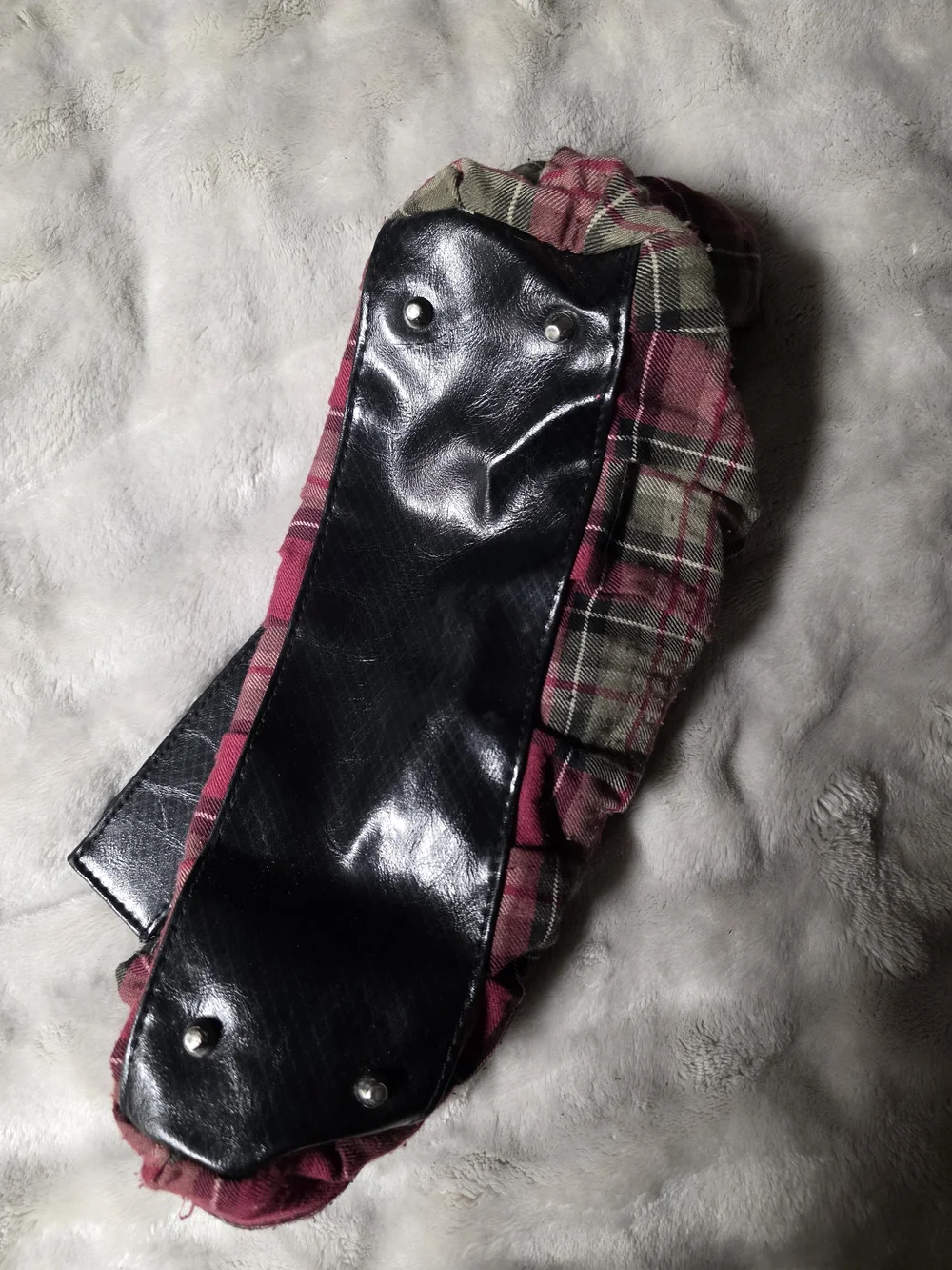 🎈5/$25- Miche Black Leather Trim Pink Plaid Small. **Shell Only**🎈